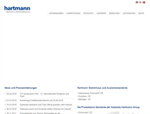Tablet Screenshot of hartmann-exact.de